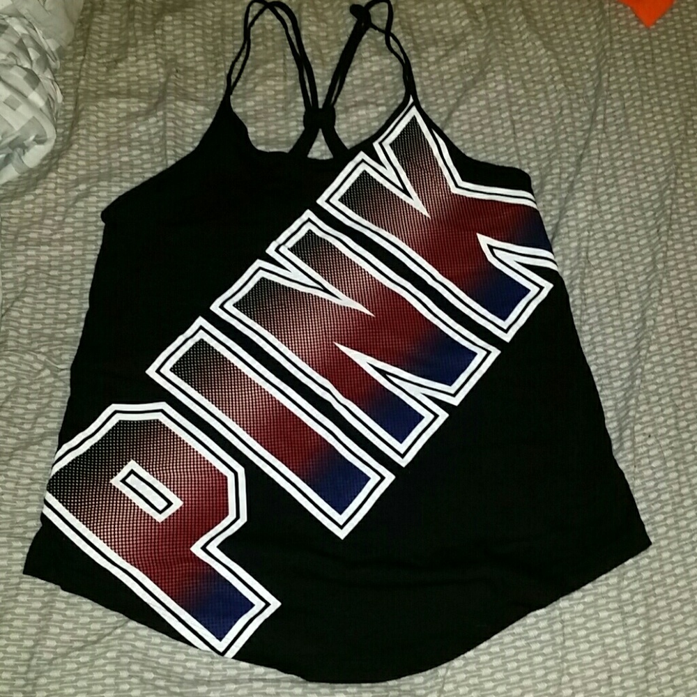 Vs pink tank top xs keyhole back